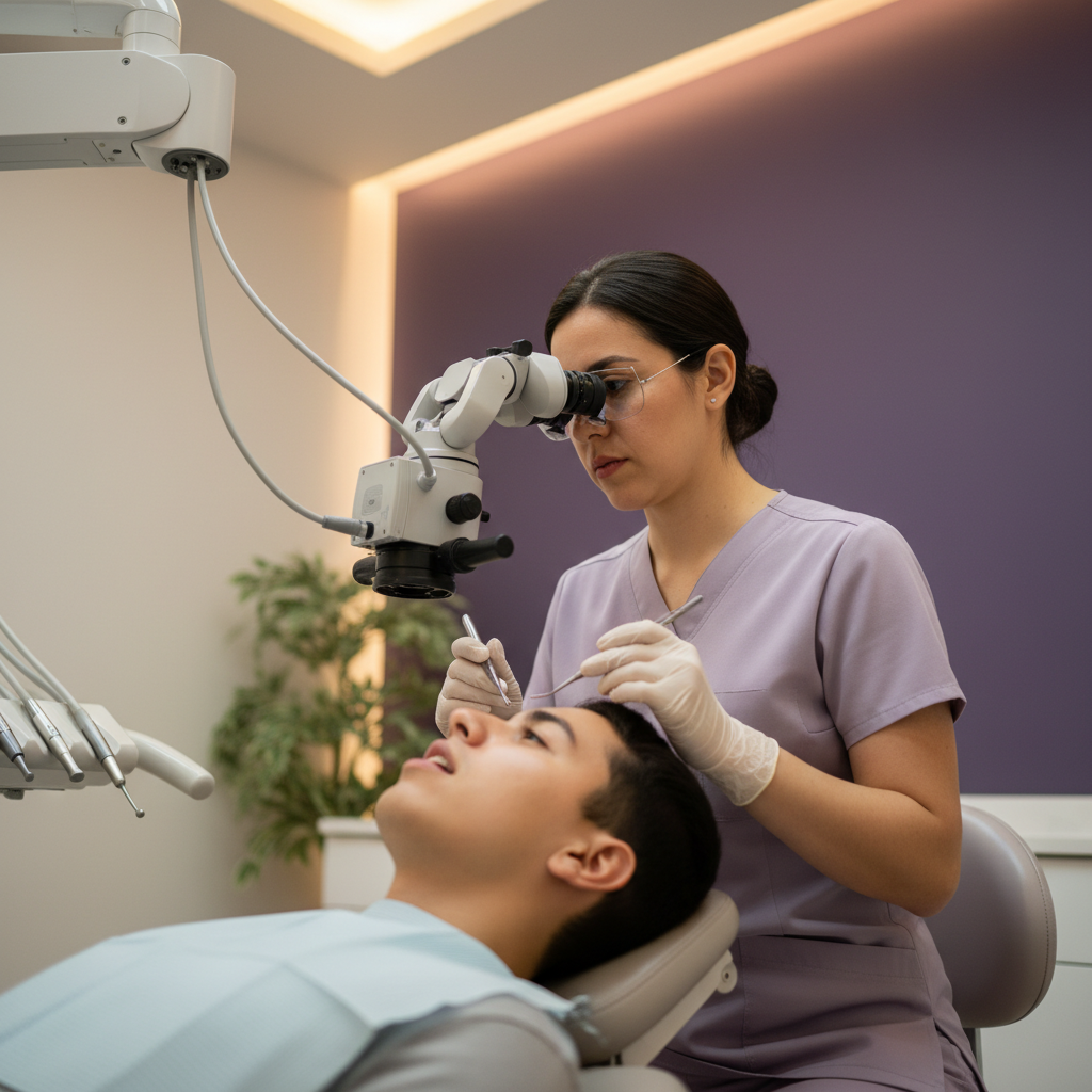 Endodoncia con microscopio dental en Querétaro